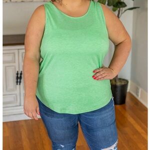 Michelle Mae Light Green Tank Top